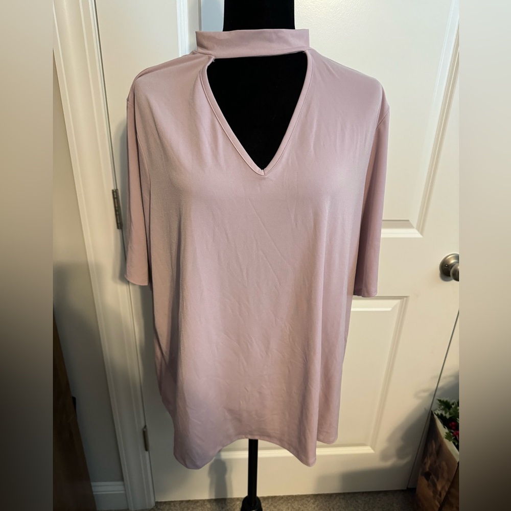 Mauve Plus Size short sleeved top